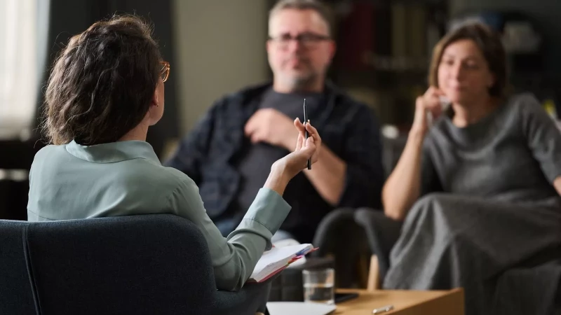 Couple in a counseling session