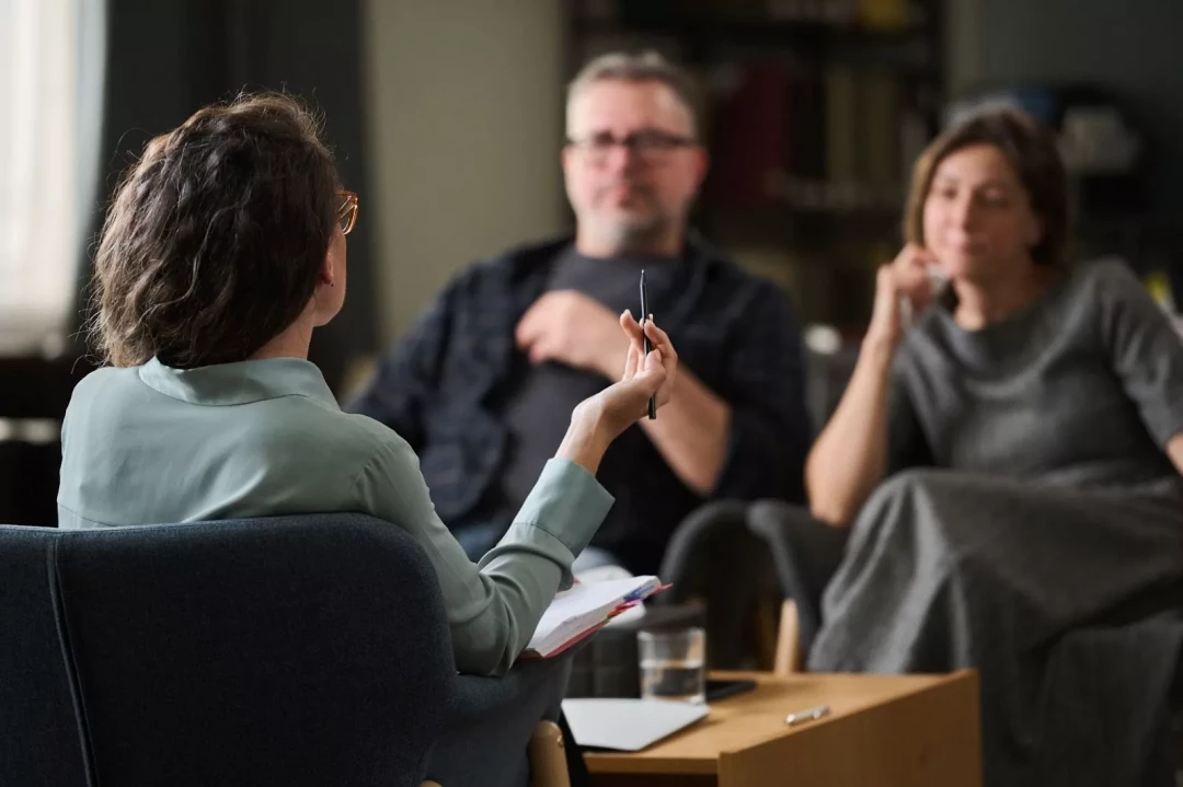 Couple in a counseling session